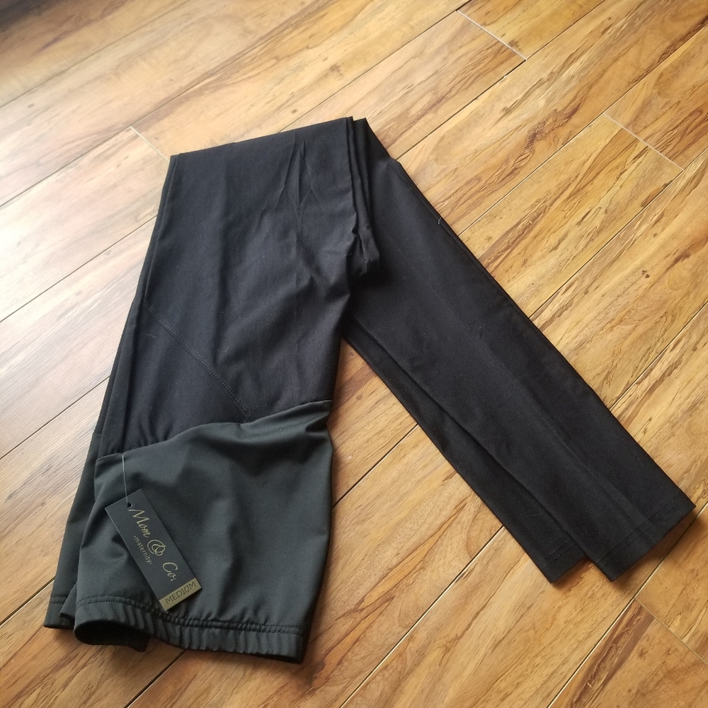 NWT black maternity skinny career pants